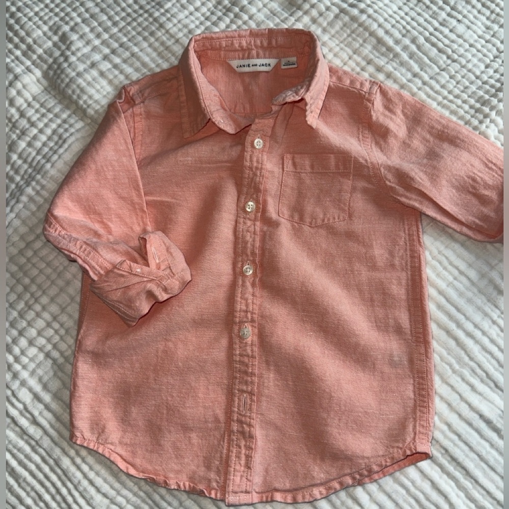 Janie and Jack Kids Coral Shirt